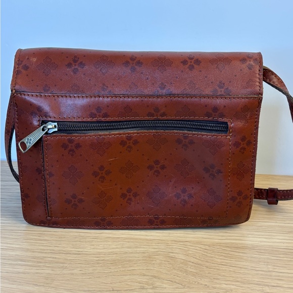 Patricia Nash Cassano Cognac Brown Leather Crossbody Bag - Picture 7 of 13